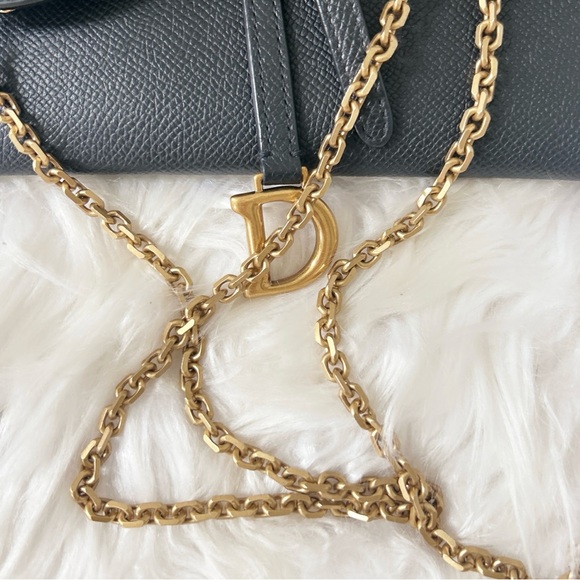 DIOR Saddle Long Wallet with Chain Bag leather crossbody. SOLD - Picture 15 of 16